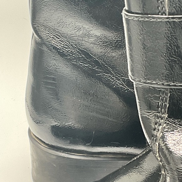 “PERTTI PALMROTH” Black Patent Ankle Boots Made In Finland. - Picture 11 of 16